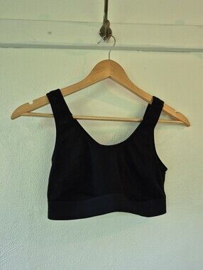 Auden Unlined Scoop Neck Ribbed Bralette Medium Cotton Blend